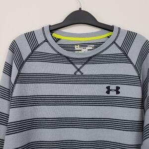 Under Armour Men's Catalyst Thermal Gray & Black Long Sleeve Shirt Size Large